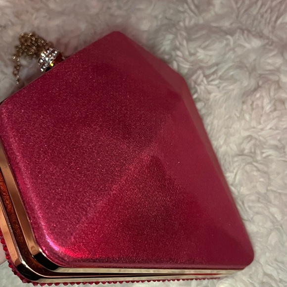 Pink Rhinestone Clutch Bag - Picture 10 of 11